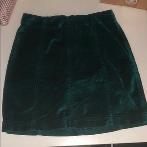 Free People Modern Femme Velvet Mini Skirt